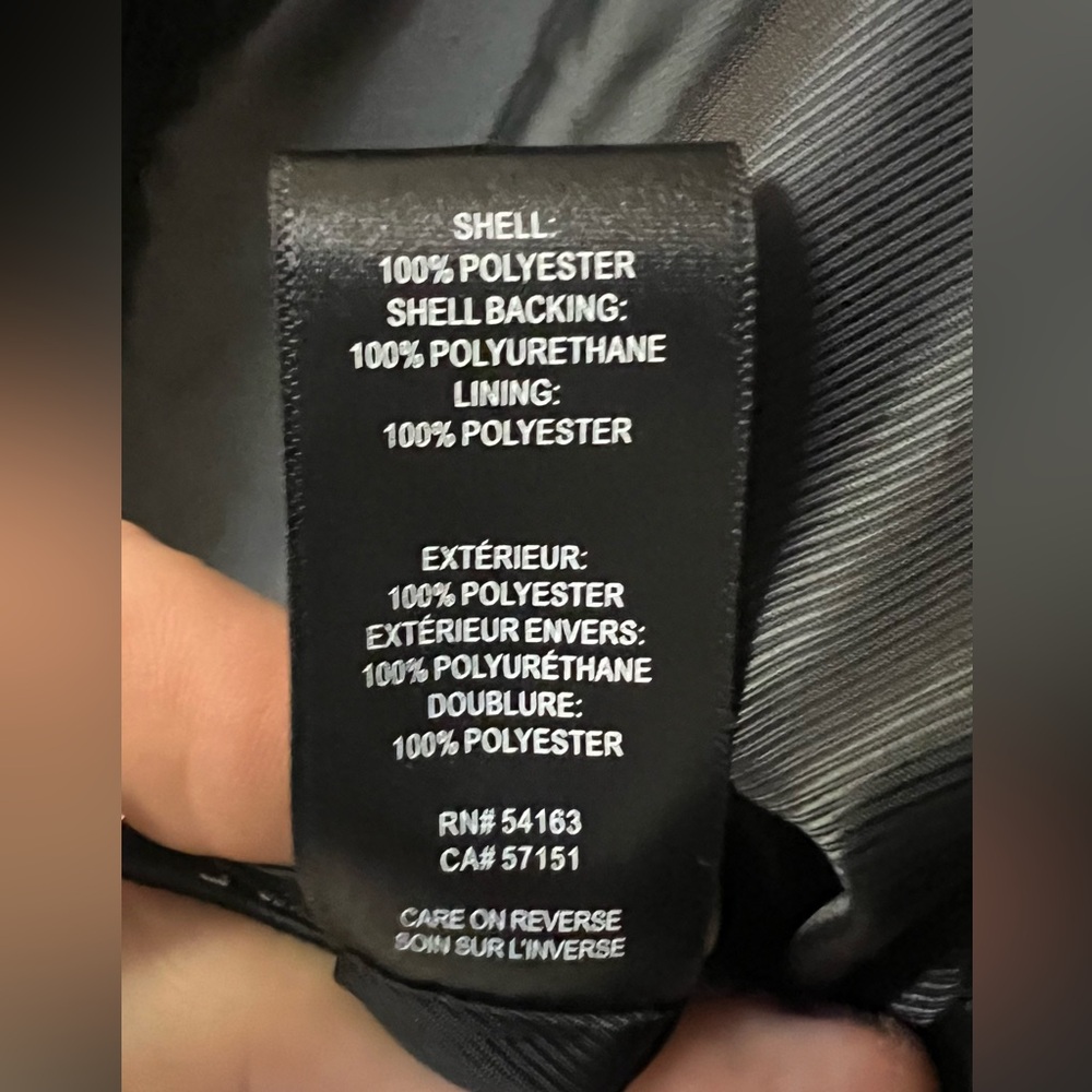 Kenneth Cole Coat Large‎ Black Notch Collar Single Breasted Fly Front NWT - Picture 15 of 16